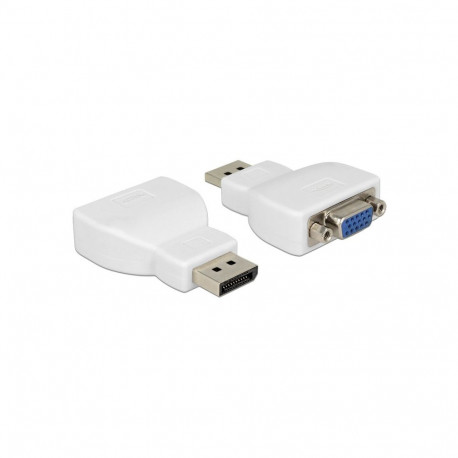 Adapter DisplayPort 1.2 pistik > VGA pesa, valge
