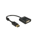 "DELOCK Adapterkabel DisplayPort 1.2 Stecker > DVI 24+5 Buchse schwarz 4K Passiv"