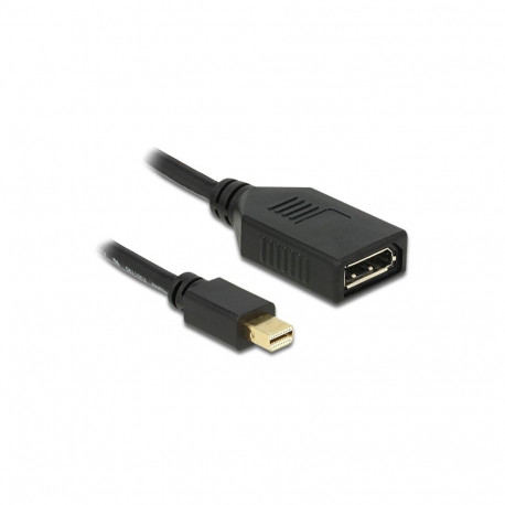 "DELOCK Adapterkabel mini DisplayPort St > DisplayPort Bu black"