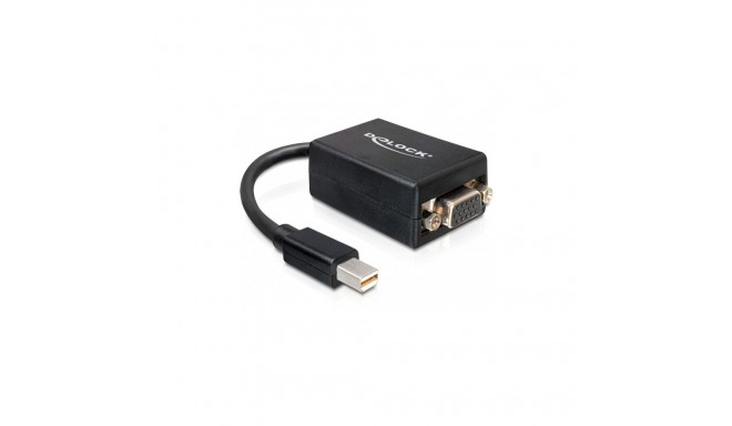 "DELOCK Adapter DP mini-St > VGA-Bu black"