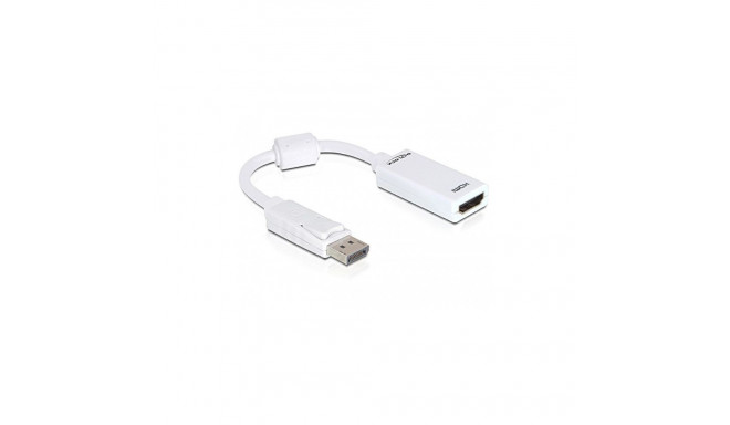 "DELOCK Adapter Displayport-St > HDMI-Bu weiss"