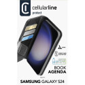 "Cellularline Book Agenda 2 Case fr Samsung S24 Black"