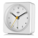 "Braun BC 03 W Quarzwecker analog wei"