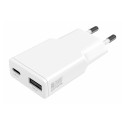 "4smarts Netzladegert PDPlug Duos Slim 20W GaN USB-C/A. wei"