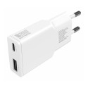 "4smarts Netzladegert PDPlug Duos Slim 20W GaN USB-C/A. wei"