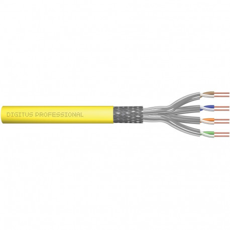 "DIGITUS Verlegekabel Cat7a S/FTP tw.Pair 500m gelb AWG22/1 (Speditionsversand)"