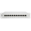 "DIGITUS Cat.6A Patch Panel. geschirmt. 12-Port. 10"". grau"