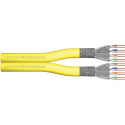 "DIGITUS Instal-kab Cat7a S/FTP tw.Pair 500m gelb AWG22/1 (Speditionsversand)"