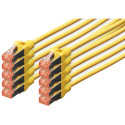 "DIGITUS CAT 6 S/FTP Patchkabel. 10 Stück. 3m. gelb"