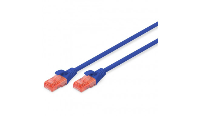 "DIGITUS Patchkabel Cat6 U/UTP 2xRJ45 5.0m blau LSZH"
