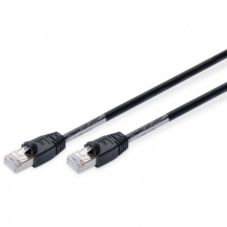 "DIGITUS Patchkabel Cat6 S/FTP 2xRJ45 1.0m schwarz Outdoor"