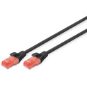 "DIGITUS Patchkabel Cat6 U/UTP 2xRJ45 2.0m schw Hebelschutz Polybeutel"