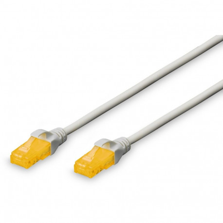 "DIGITUS Patchkabel RJ45 U/UTP Cat6A 5.00m grau m. Hebelschu Polybeutel"