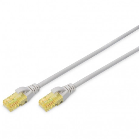"DIGITUS Patchkabel RJ45 U/UTP Cat6A 1.00m grau o. Hebelschu Polybeutel"