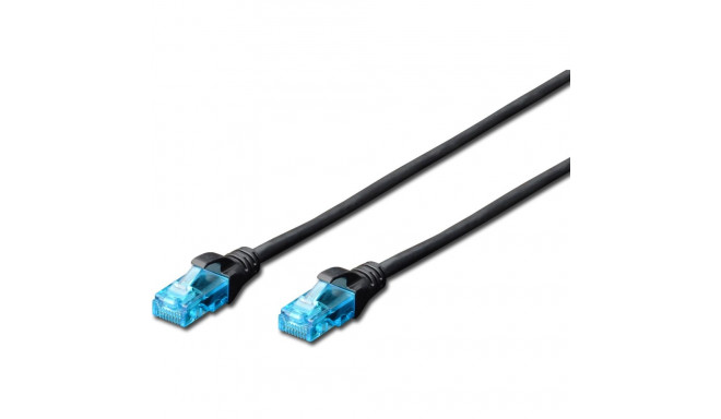 "DIGITUS Patchkabel RJ45 U/UTP Cat5e 1.00m sch. Hebelschutz Polybeutel"