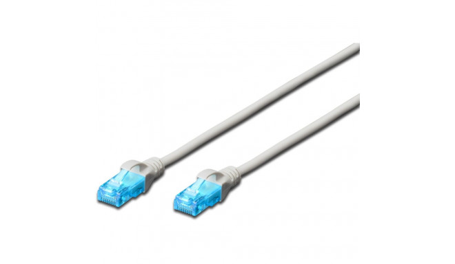 "DIGITUS Patchkabel RJ45 U/UTP Cat5e 7.00m grau Hebelschutz Polybeutel"