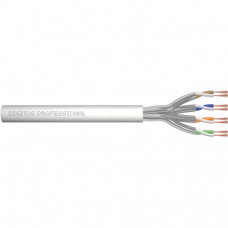 "DIGITUS CAT 6A U/FTP Twisted Pair Roh-Patchkabel, 100m,grau"