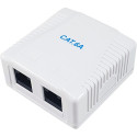 "Equip Aufputzdose Cat6A 2-Port 2x RJ45 UTP"