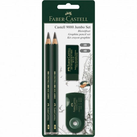 "FABER-CASTELL Bleistift Castell 9000 Jumbo Set BK"