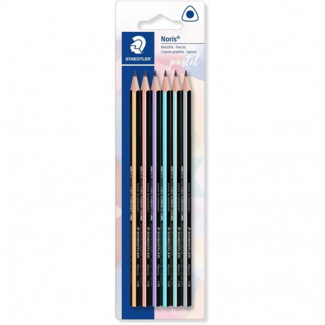 "STAEDTLER Bleistift Noris pastel HB 6er-Set Dreikant"