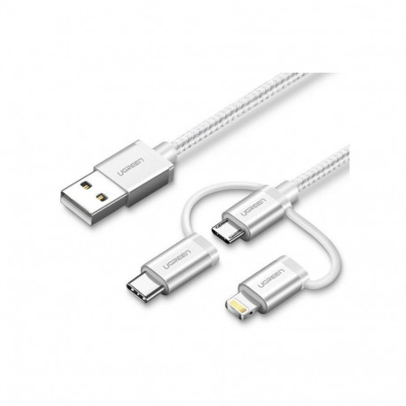 "UGREEN 3-in-1 USB2.0-A Multifunction Cable"