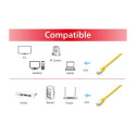 "Equip Patchkabel Cat6A S/FTP 2xRJ45 10.00m gelb Plat.LSZH Polybeutel"