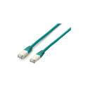 "Equip Patchkabel Cat6A S/FTP 2xRJ45 10.00m grün Plat.LSZH Polybeutel"