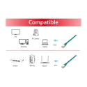 "Equip Patchkabel Cat6A S/FTP 2xRJ45 0.50m grün Plat.LSZH Polybeutel"
