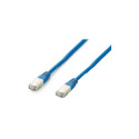 "Equip Patchkabel Cat6A S/FTP 2xRJ45 15.00m blau Plat.LSZH Polybeutel"