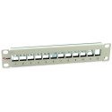 "Equip Patchpanel 12x Cat6A 10"" FTP 1HE Keystone Montage ws"