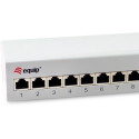 "Equip Patchpanel 12x RJ45 Cat6A FTP 1HE Premium hellgrau"