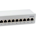 "Equip Patchpanel 12x RJ45 Cat6A FTP 1HE Premium hellgrau"