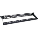 "Equip Patchpanel 48x Cat6 19"" UTP 1HE Keystone Montage sw"