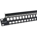 "Equip Patchpanel 48x Cat6 19"" UTP 1HE Keystone Montage sw"