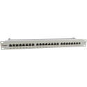 "Equip Patchpanel 24x RJ45 Cat6A 19"" FTP 1HE ISO/IEC hellgrau"