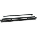 "Equip Patchpanel 24x RJ45 Cat6 19"" UTP 1HE ISO/IEC schwarz"