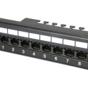 "Equip Patchpanel 24x Cat6 19"" UTP 1HE Keystone Montage sw"