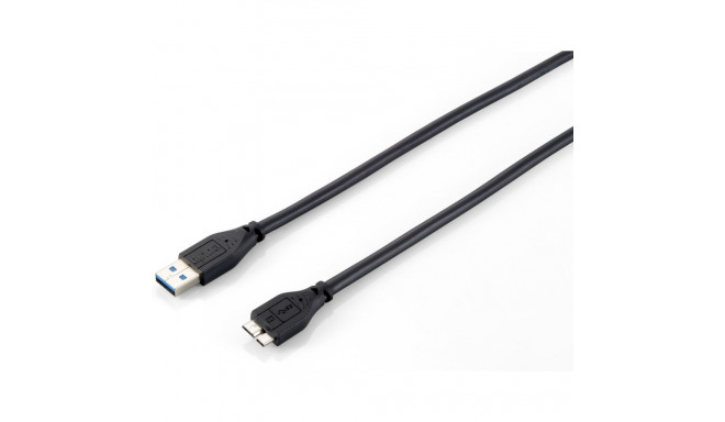"Equip Kabel USB-A 3.0 -> micro B St/St 1.80m schwarz Polybeutel"