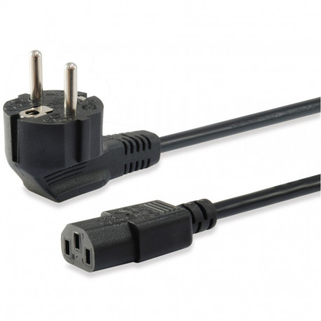 "Equip IEC-Stromkabel Schuko -> C13 3m St/Bu schwarz"