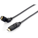 "Equip HDMI PHS Ethernet 2.0 A-A St/St 1.0m 4K60Hz HDRdrb.sw Polybeutel"