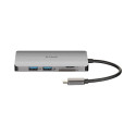 "USB-C HUB 6Port D-Link DUB-M610 2xUSB3.0 USB-C HDMI 4K SD microSD passiv Grey"