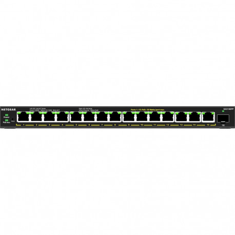 "NETGEAR Switch 16x GE GS316EPP-100PES PoE+ Gigabit 231W 1SF"