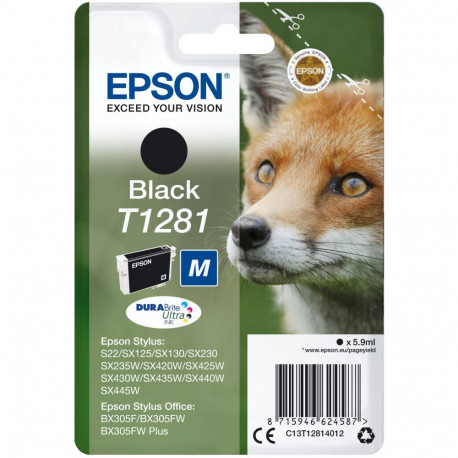 "Epson Tinte T1281 C13T12814012 Schwarz bis zu 170 Seiten"