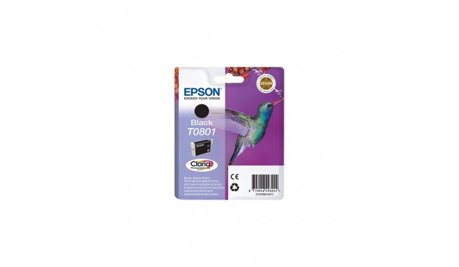 "Epson Tinte 5LB T0801 ink cartridge black standard capacity 7.4ml 330 pages 1-pack blister without 