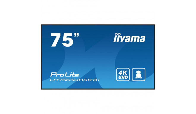 "IIYAMA 189.3cm(75"") LH7575UHS-B1AG 16:9 3xHDMI+DP+2xUSB IPS retail (Speditionsversand)"