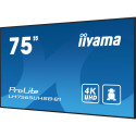 "IIYAMA 189.3cm(75"") LH7575UHS-B1AG 16:9 3xHDMI+DP+2xUSB IPS retail (Speditionsversand)"
