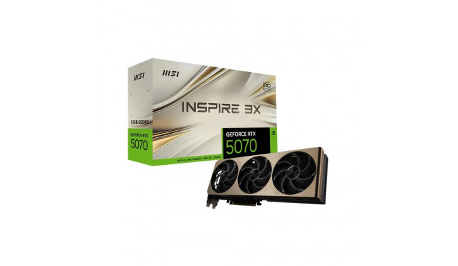 "RTX 5070 12GB MSI Inspire 3X OC GDDR7 3 Fan"