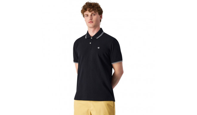 Koszulka męska Champion polo czarna 220897 KK001  XL