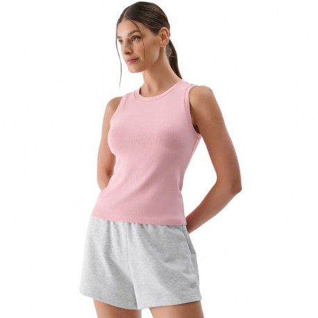 Koszulka damska 4F F132 jasny róż 4FWMM00TSLEF132 56S 2XL