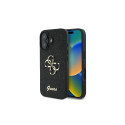 Guess Fixed Glitter Big 4G case for iPhone 16 Plus - black